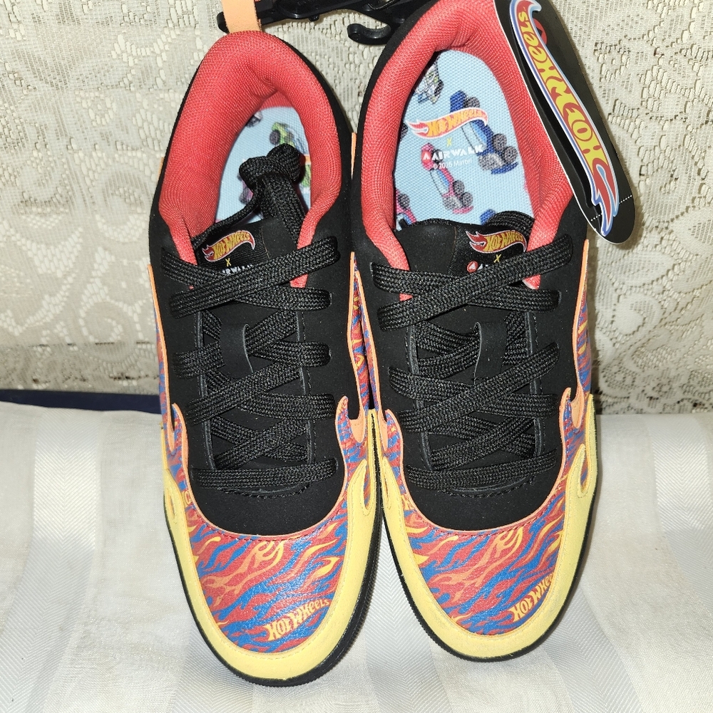 HOTWHEELS Sneakers - Black, Red, and Yellow